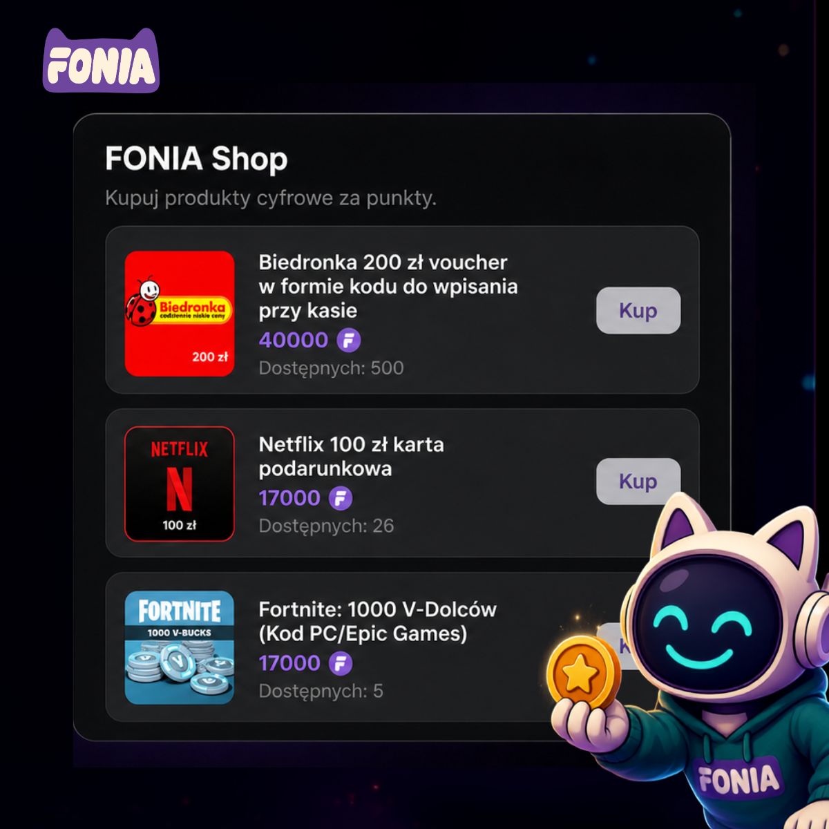 FONIA Points – program, który daje więcej za codzienne zakupy
